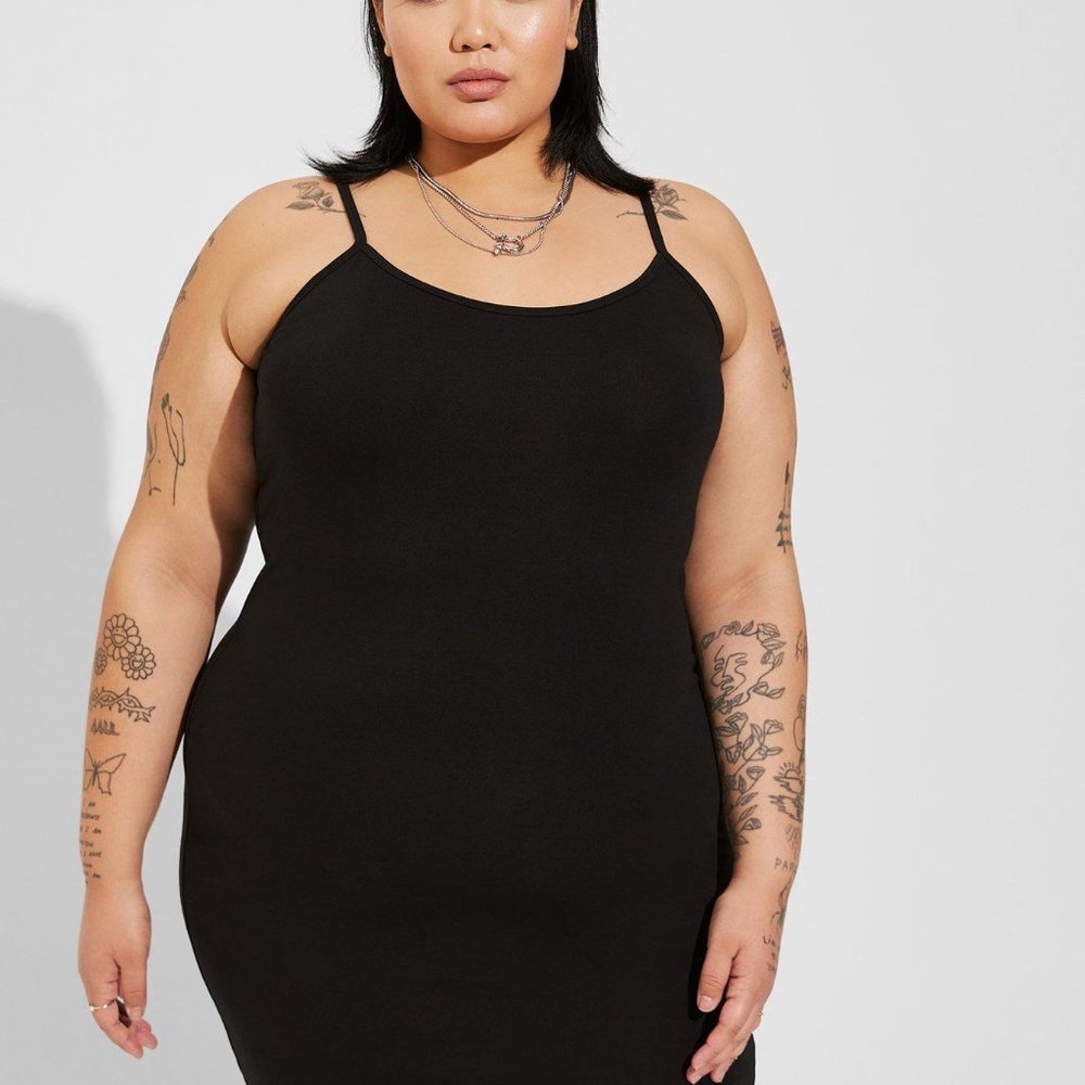 Mini Foxy Cami Dress Size 1x Black